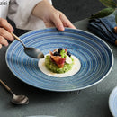 Axyaa Ceramic Shallow Plate: High Beauty Specialty Tableware
