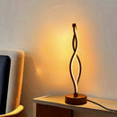 Axyaa Minimalist Nordic Art LED Desk Lamp for Bedroom, Adjustable Creative Atmosphere Lighting