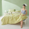 Axyaa Silk Watermelon Antibacterial Summer Quilt - Double Air Conditioner Quilt