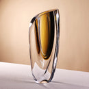 Axyaa Light Luxury Glass Vase - Modern Living Room & Dining Table Decor