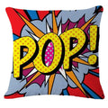 Axyaa Pop Art Cartoon Cushion Cover 45X45CM - Living Room Sofa Chair Decor