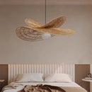 Axyaa Handwoven Rattan Pendant Lamp, Art LED Chandelier for Home Decor