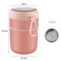 Axyaa Stainless Steel Food Thermal Jar - Keeps Food Hot - 530ml/710ml