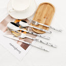 Axyaa Rosewood Handle Cutlery Set Stainless Steel Flatware