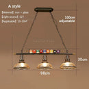 Axyaa Retro Industrial Billiard Pendant for Creative Nostalgic Room Decoration
