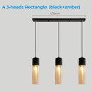Axyaa Glass & Metal Pendant Light: Adjustable Vintage Ceiling Fixture