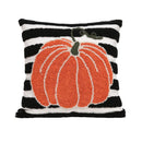 Axyaa Geometric Pumpkin Embroidered Pillow Cover - Halloween & Thanksgiving Décor