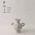 Ceramic White Flower Pot Vases by Axyaa