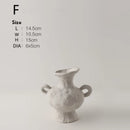 Ceramic White Flower Pot Vases by Axyaa