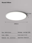 Axyaa Ultra Slim LED Ceiling Light for Modern Minimalist Home Decor