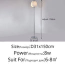 Axyaa Moon-Shaped Floor Lamp: Rotatable LED Mood Light for Bedroom Ambience