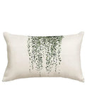 Axyaa Green Plant Pillow Cover 30x50cm Linen Rectangular Sofa Cushion Home Decor