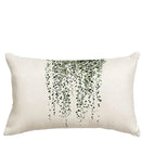 Axyaa Green Plant Pillow Cover 30x50cm Linen Rectangular Sofa Cushion Home Decor