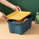 Axyaa Desktop Storage Box with Lid: Multifunction Organizer for Cosmetics, Makeup, and Sundries