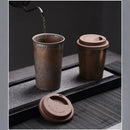Axyaa Retro Ceramic Coffee Mug - Cute & Stylish Hand-held Cup for Home & Office