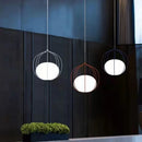 Axyaa Nordic Iron Birdcage Pendant Light for Home Fixtures, E27 Bedroom Lamp