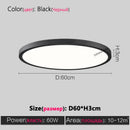 Axyaa LED Modern Ceiling Lamp | Ultra-Thin Italian Style | Bedroom, Living Room, Study Lighting