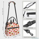 Axyaa Strawberry Lunch Bag Insulated Cooler Tote for School, Work, Picnic & Travel