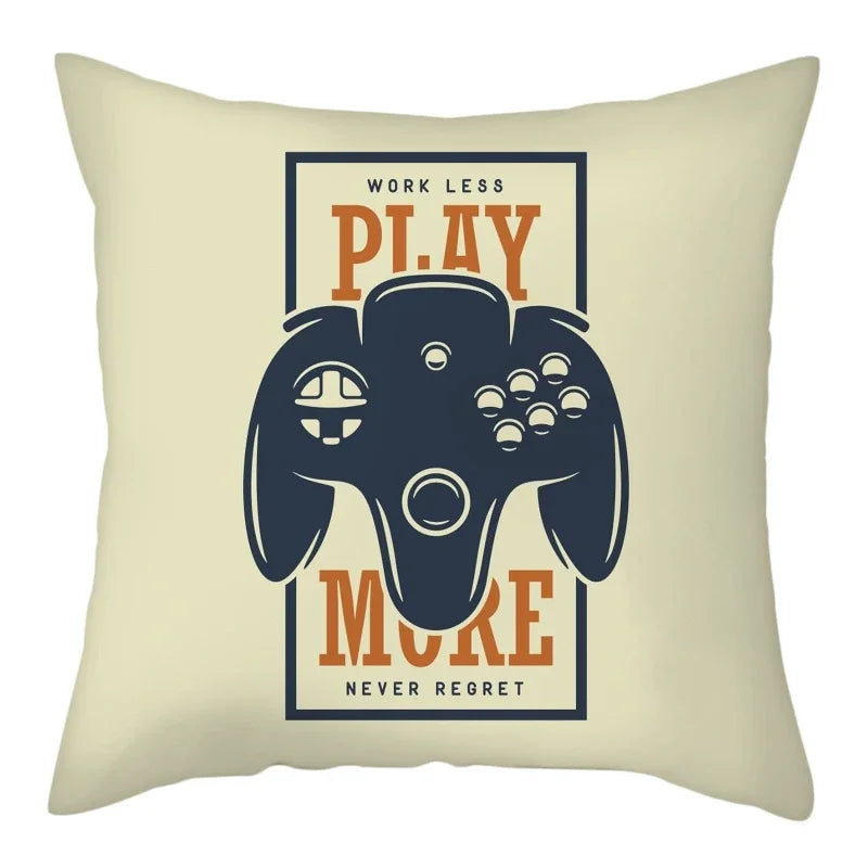 Axyaa Gaming Handle Player Pillowcase - Comfortable Home Decor
