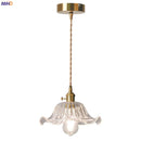 Axyaa Flower Glass LED Pendant Lamp, Modern Indoor Decor Lighting for Home