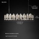 Axyaa Vintage Crystal Chandelier - Postmodern Luxury Dining Area Lighting
