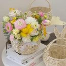 Wicker Basket Organizer by Axyaa: Stylish Storage for Home Decor, Picnics & Plants