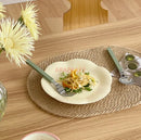 Axyaa Ceramic Dining Dessert Salad Plate Set - Household Serving Plates