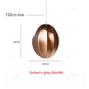 Axyaa Nordic Fabric Lantern LED Chandelier Pendant Light for Home Decor