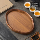 Axyaa Wooden Serving Tray: Stylish Coffee Table Decor, Fruit Platter, Food Dish Tray