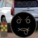 Axyaa LED Emoticon Car Sign Light with Remote Control Switch, 4 Modes