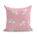 Axyaa Pink Flamingo Linen Cushion Cover: Cute Art Pillow Euro Cover Home Decor 45*45cm