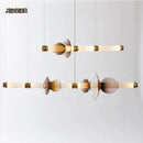 Axyaa Stained Glass Strip Pendant Light for Home and Restaurant Decor
