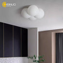 Axyaa Minimalist Flush Mount Ceiling Lamp with E27 Bulb Holder for Home, Hotel, Bedroom