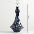 Axyaa Leopard Print Glass Vase with Lid - Home Decor Essential
