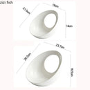 Axyaa Special-shaped Ceramic Dessert Plate with Artistic Conception