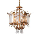 Axyaa Crystal Pendant Chandelier for Home Decor Lighting
