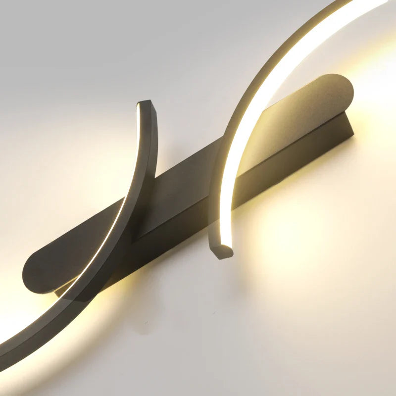 Axyaa Modern LED C Shape Wall Sconce for Home Decor Lighting in Living Room Bedroom Hallway Office