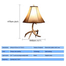 Axyaa Retro Resin Table Lamp LED for Home Living Room Bedroom Decor