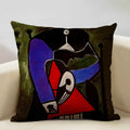 Pablo Picasso Abstract Art Cushion Cover 45x45cm Beige Linen Axyaa Brand