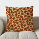 Axyaa Autumn Bow & Pumpkin Pattern Pillow Cover for Sofa Bedroom Car