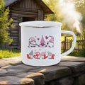 Axyaa Couple Bear Enamel Mug - Valentine's Coffee Cup Gift