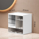 Axyaa Clear Cosmetic Organizer with Drawers - Desktop Storage Box for Makeup and Stationery