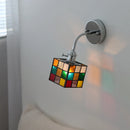 Axyaa Flexible Arm LED Wall Light Colorful Glass Bedside Sconce