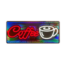 Axyaa Double-Sided LED Neon Tunnel Coffee Bar Sign with Color-Changing Light