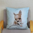 Chihuahua Dog Printed Cushion Cover by Axyaa for Home Decor