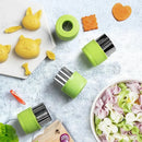 Axyaa Vegetable Cutter Set: Fun Shapes for Kids' Food Baking