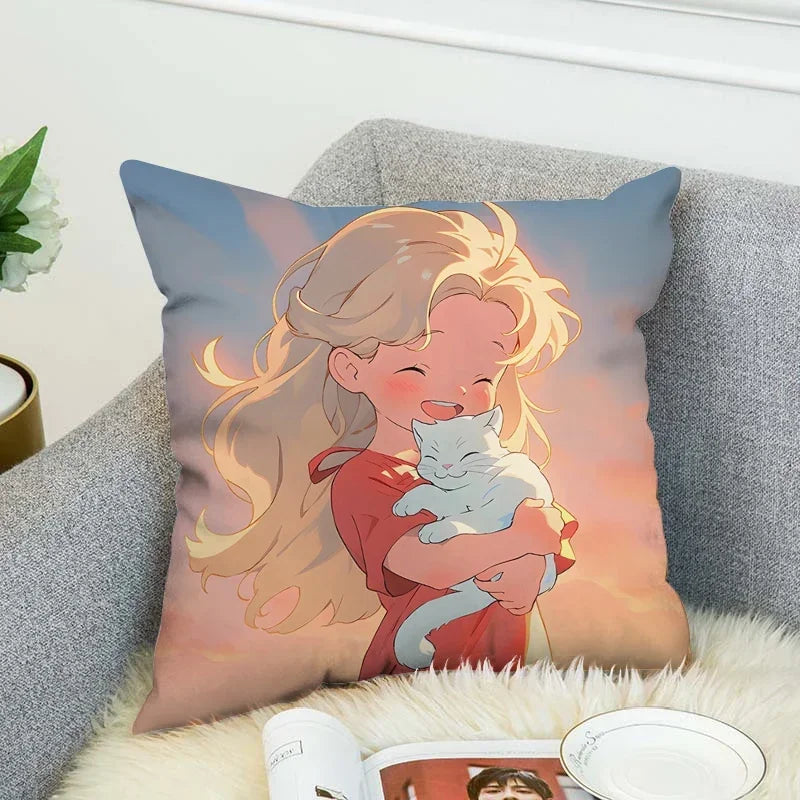 Axyaa Star Girl Anime Body Pillow Cover for Stylish Home Decor