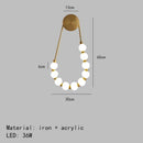 Axyaa Modern Necklace Wall Lamp for Chic Room Decoration