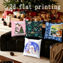 Axyaa Cute Animal Print Pillowcases for Sofa, Bedroom, Car - Christmas Theme
