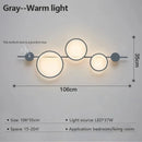 Axyaa Nordic LED Wall Sconce Black Minimalist Long Strip Light Fixture